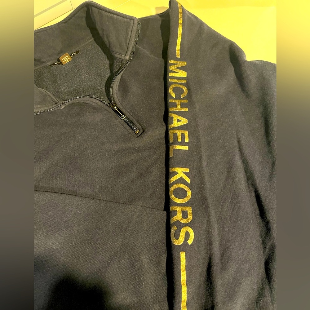 Michael Kors Mens Sweater - Quarter Zip - Size L